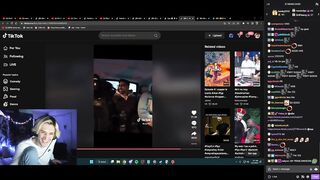 xQc actually dies laughing at this Vikkstar TikTok