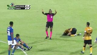 Career ending challenge against Mduduzi Shabalala | Kaizer Chiefs vs Martizburg united | nedbank cup