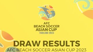 Draw Results AFC Beach Soccer asian Cup 2023 - Group Stage