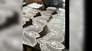 //Wow//???? 15 ????gorgeous lace tablecloths models ⚡⚡Tığişi dantel modelleri