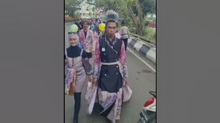 Banjarmasin sasirangan festival 2023 models runway