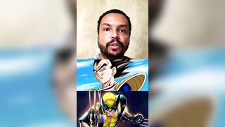 Fusão entre Wolverine e Vegeta #vegeta #wolverine #anime