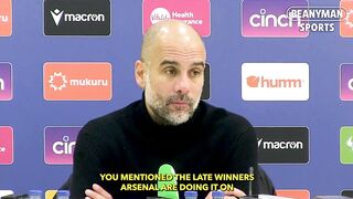 'Arsenal still favourites.. Winning games in the 98th!' | Pep Embargo | Crystal Palace 0-1 Man City