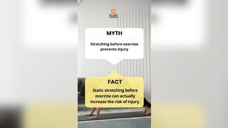 Stretching before exercise prevents injury?