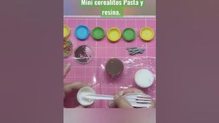 Tutorial express. mini cerealitos de Pasta flexible y resina.