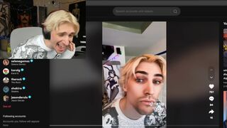 xQc reacts to his TikTok with Poke and Jesse