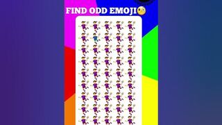 Find odd one out the challenge/brain ????test/#emojichallenge #short #challengeaccepted