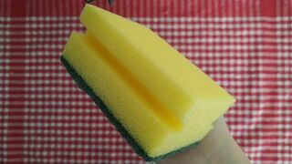 Kitchen Sponges Dry Scour Off Compilation | Sponge ASMR