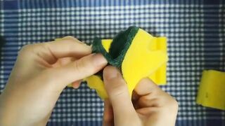 Kitchen Sponges Dry Scour Off Compilation | Sponge ASMR