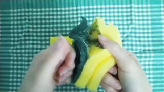 Kitchen Sponges Dry Scour Off Compilation | Sponge ASMR