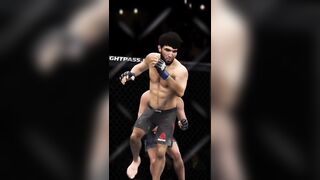 Abdominal knockdown UFC games figte #ufc #japan #martial_arts