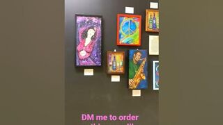 Art show at our yoga studio