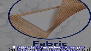 Bon produit - Pansements adhésifs antibactériens en tissu flexible All Health, assortiment de taill