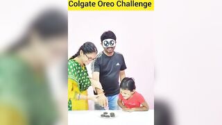 "Colgate vs Oreo Challenge"#viral #trending #shorts