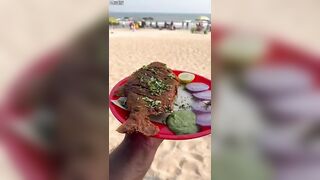 Tasty Fish ???? Fry ????❤️ at Vizag Beach ❤️???? #youtubeshorts #shorts