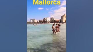 Beach walking Mallorca Spain ✨????☀️ S’Arenal Beach ✨ #travel #viral #beach #beautiful #sea #spain