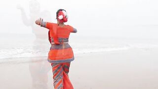 | JIYA JALE | DIL SE | Bharatnatyam | Dance Cover | Barnali Bhattacharya | Puri | Sea Beach |