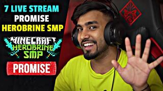 HEROBRINE SMP 7 STREAM PROMISE | TECHNO GAMERZ HEROBRINE SMP | UJJWAL HEROBRINE SMP | COME BACK SMP