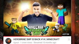 HEROBRINE SMP 7 STREAM PROMISE | TECHNO GAMERZ HEROBRINE SMP | UJJWAL HEROBRINE SMP | COME BACK SMP