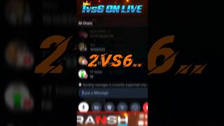 1vs6 On live stream ????destroyed in seconds ???????? #shorts #viral