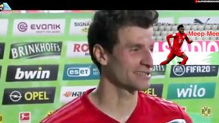 Thomas Muller's FUNNY impression of Alphonso Davies..