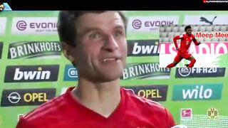 Thomas Muller's FUNNY impression of Alphonso Davies..