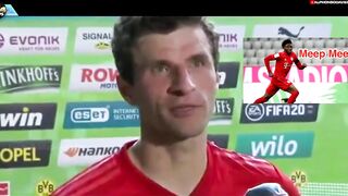 Thomas Muller's FUNNY impression of Alphonso Davies..