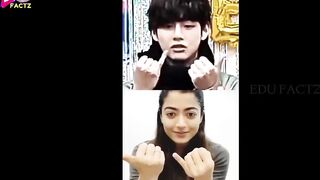 Indian Army ये देखो ???????? BTS V & Rashmika Mandanna Video Call ???? Funny Video Call ???? #bts #v #kpop #jk