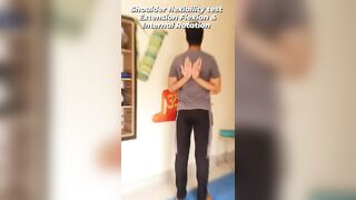 Shoulder Flexibility Test ???? #yoga #fitness #viral #trend #shorts #video