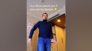 When your Boss ask you to be flexible #shorts #flexible #comedy