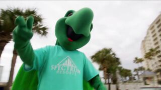 Toby the Turtle Has His Own Dance at The Beach Club in Gulf Shores!