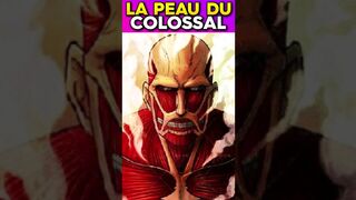 POURQUOI LE TITAN COLOSSAL N'A PAS DE PEAU ? #anime #snk #shingekinokyojin