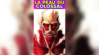 POURQUOI LE TITAN COLOSSAL N'A PAS DE PEAU ? #anime #snk #shingekinokyojin