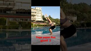 Yoga yapan Rus güzeli 2