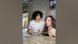 ANNOYING MY BROTHER WITH TIKTOK LANGUAGE!! ???? #comedy #foryou #brothers #viral