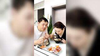 Challenge couples when eating || Fresh food challenge(79)