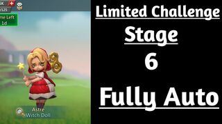 Lords mobile Dark disaster stage 6 fully auto|Witch doll limited challenge stage 6 fully auto