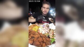 ULTIMATE 10LB SEAFOOD PLATTER CHALLENGE | CRAZY Puerto Rican food! #seafood #eating #foodchallenge