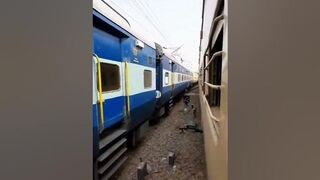 rajdhani express vs Humsafar express #train run compilation