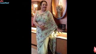 blouse design/ Backless blouse with saree/ curvy womens/ top Plus size models photo shoot / ep -28