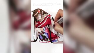 Anime painting #shorts #fypシ゚viral #fanart