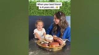 BFF’s FOREVER ????????❤️ #mom #daughter #cute #silly #family #entrepreneur #donut #donutshop #funny