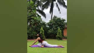 Release trauma with this asna. Relaxing pigeon pose #yogaforbeginners #stretching