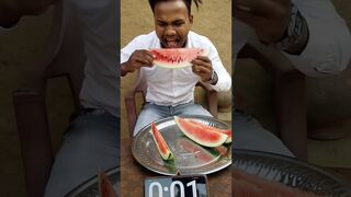 watermelon???? ka aisa challenge shirf 19 Sec⏰ me finish???? win 400ru #streetfood #challenge