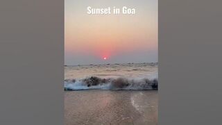 Sunset in Goa Beach ????️ Relaxing sound of Sea ???? #beach #travel #beachingoa #goabeach #sunset