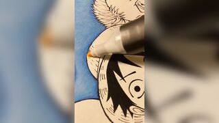 Luffy ✍️ #drawing #anime #animedrawing #dessin #animedrawingstyle #draw #manga #foryou #onepiece #fy