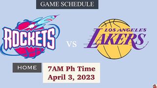 LOS ANGELES LAKERS GAMES SCHEDULE APRIL 2023 | NBA SEASON 2022-23