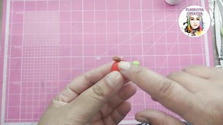 Tutorial Aretes Mini Manzanitas Pasta Flexible o Porcelana Fría.