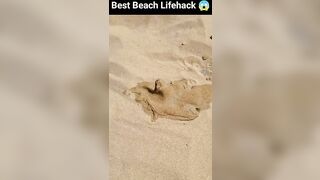 Best Beach Lifehack ???? | ये काम करेगा या नहीं????? @MRINDIANHACKER @CrazyXYZ #shorts #youtubeshorts