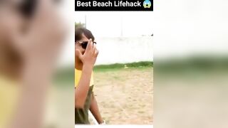 Best Beach Lifehack ???? | ये काम करेगा या नहीं????? @MRINDIANHACKER @CrazyXYZ #shorts #youtubeshorts